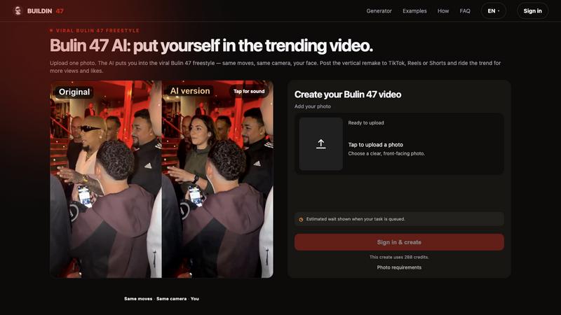 Bulin 47 Viral Video AI application interface and features