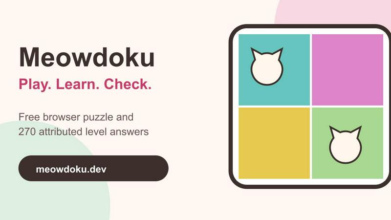 Meowdoku Guide application interface and features