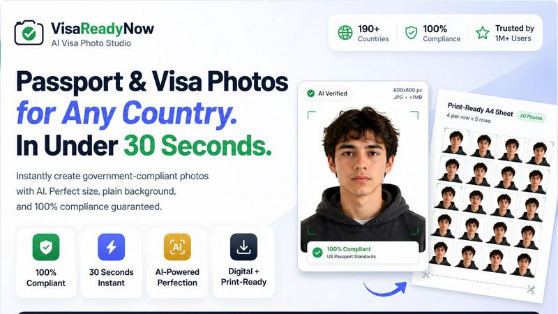 VisaReadyNow application interface and features