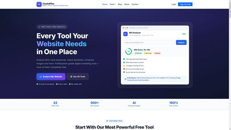 CachePlex application interface and features