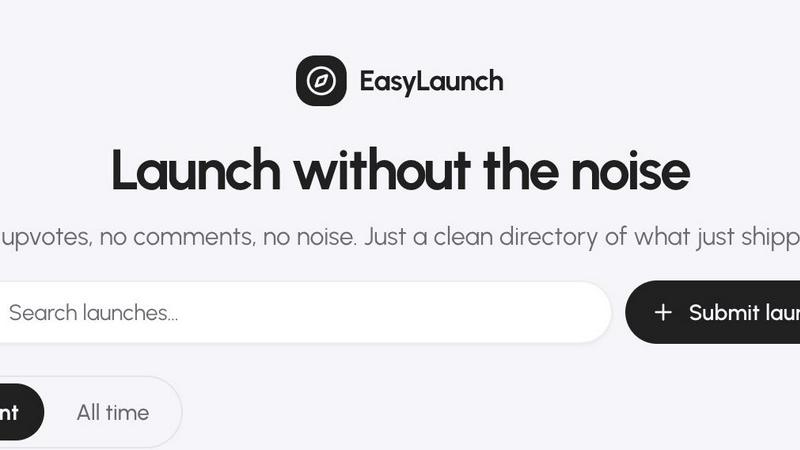 EasyLaunch application interface and features